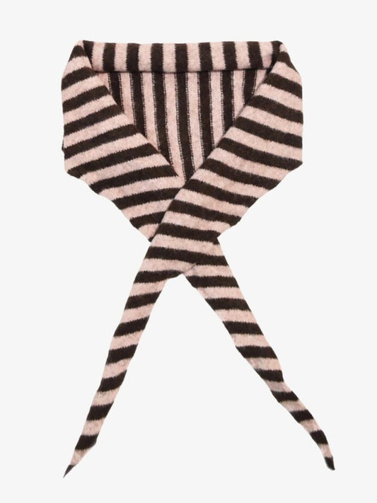 Image of Accessories. Productname: Petit Moments Paris Triangle Scarf ONE SIZE Pink/Brown in Pink/Brown colour by brand - Petit Moments