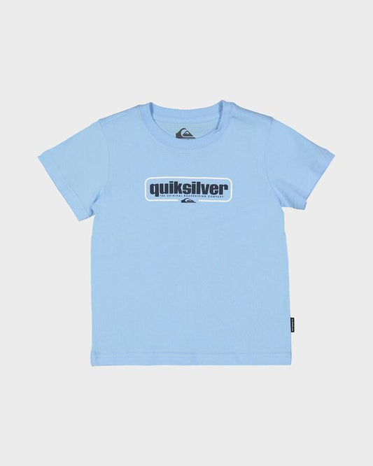 Image of T-Shirts. Productname: Quiksilver Boys 2-7 Retro Box T-Shirt Airy Blue - in Airy Blue colour by brand - Quiksilver
