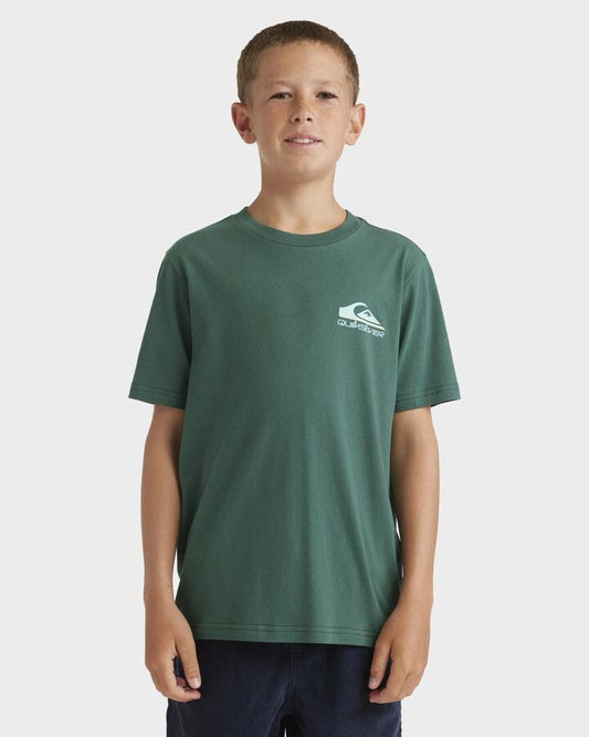 Image of T-Shirts. Product name - Quiksilver Boys 8-16 Omni Wave T-Shirt Trekking Green in Trekking Green colour by brand - Quiksilver