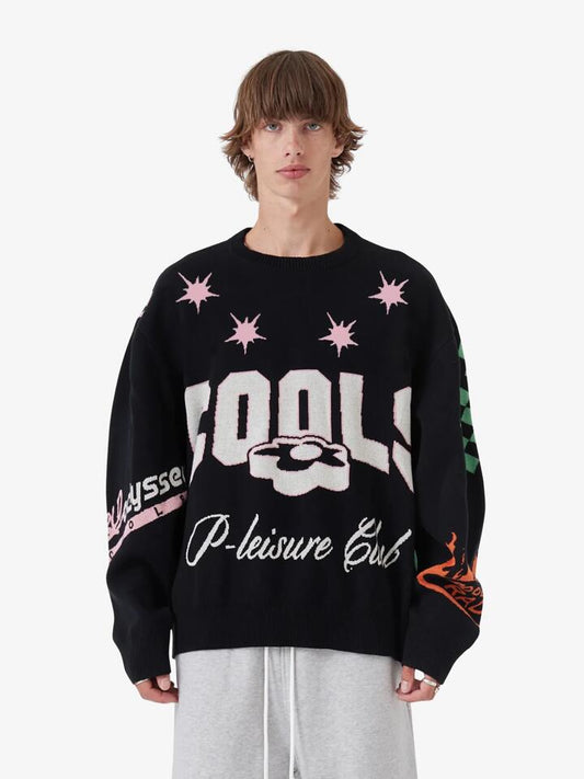 Image of a model wearing Tops. Productname: Barney Cools NWO Knit in Black colour by brand - Barney Cools