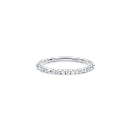Image of Rings. Product name - Anniversary Ring with 0.25tw of Laboratory-Grown Diamonds in 18kt White Gold in colour by brand - Bevilles