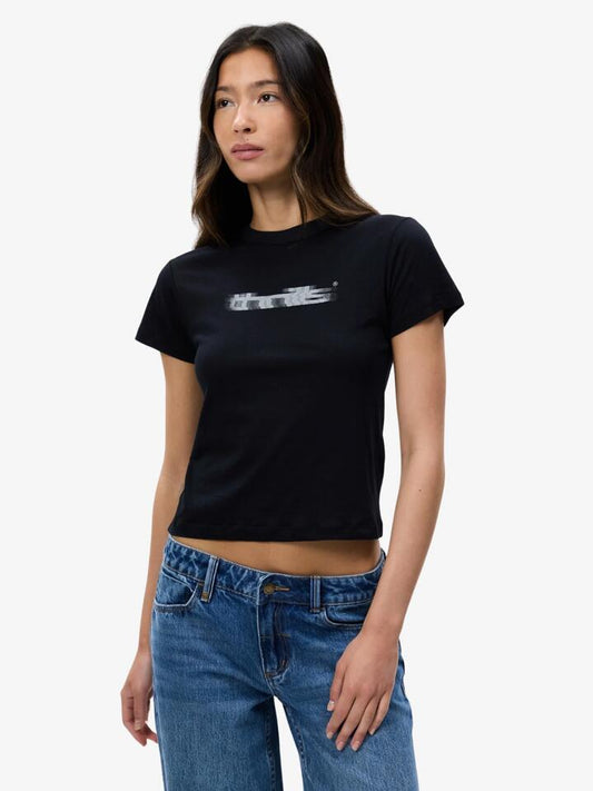 Image of a model wearing Tops. Productname: Thrills Metamorphic Daze Boy Tee in BLACK colour by brand - Thrills