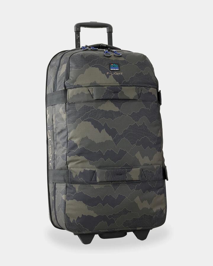 Image of Accessories. Product name - Rip Curl Mens F-Light Global 100L Luggage Roller Black/Olive in Black/Olive colour by brand - Rip Curl