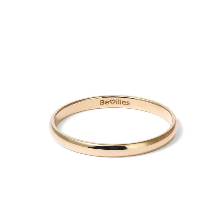 Image of Rings. Productname: 2mm High Dome Wedding Band in 9kt Yellow Gold in Gold colour by brand - Bevilles