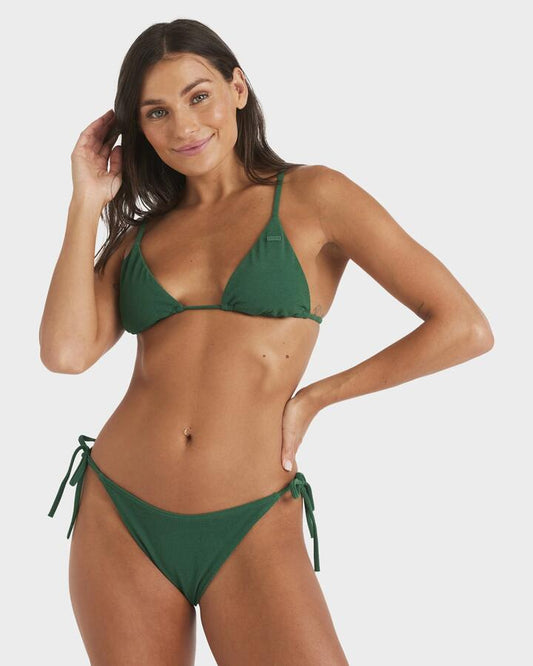 Image of Swimwear. Productname: Roxy Womens Palm Shadows Tiki Tri Bikini Top Evergreen - in Evergreen colour by brand - Roxy