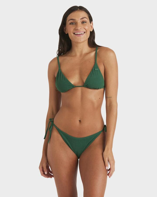 Image of Swimwear. Productname: Roxy Womens Palm Shadows Cheeky Bikini Bottom Evergreen - in Evergreen colour by brand - Roxy