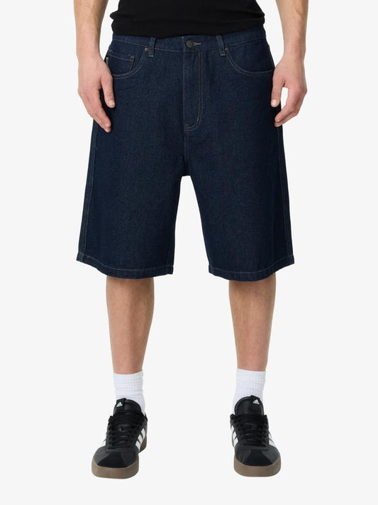 Image of a model wearing Denim. Productname: S-Double Denim Standard Short in One Rinse colour by brand - S-Double