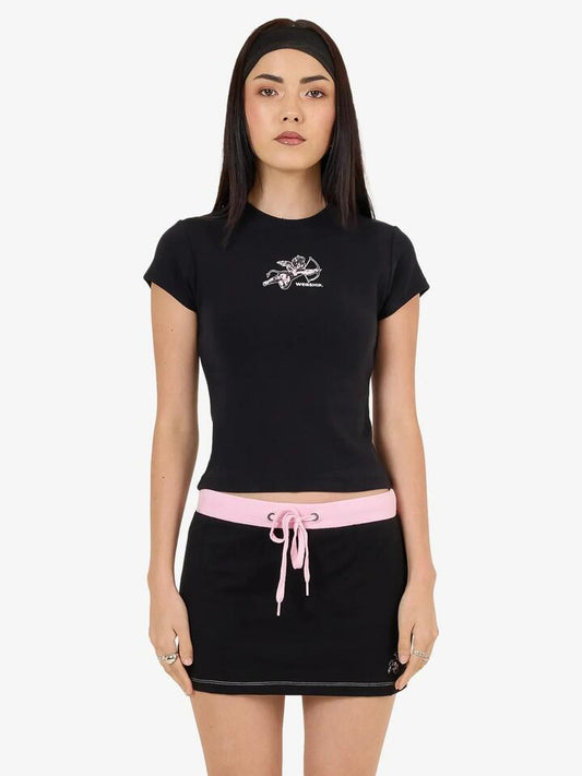 Image of Hats. Productname: Worship Cherub Cap Sleeve Top in Black colour by brand - Worship