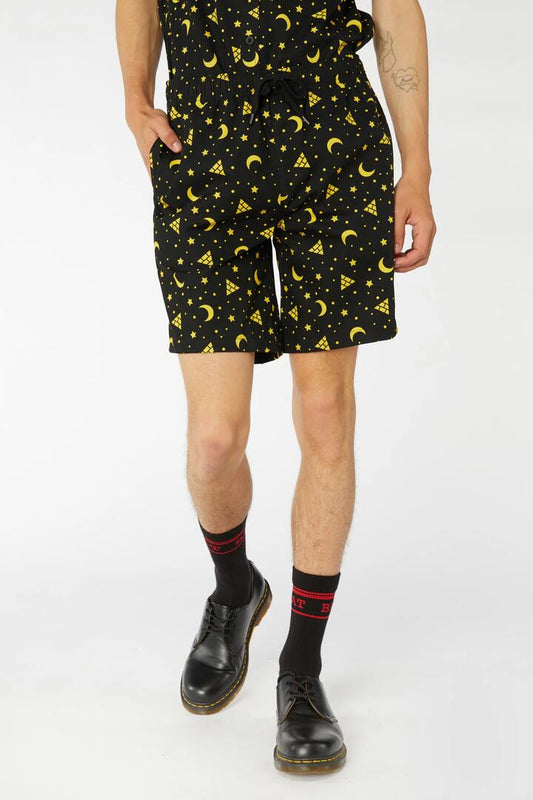 Image of a model wearing Shorts. Productname: Deserted Trunk in Black colour by brand - Black Friday