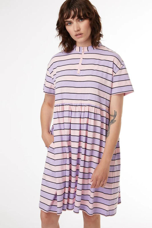 Image of a model wearing Dress. Productname: Oh Snap Dress in Pink colour by brand - Black Friday