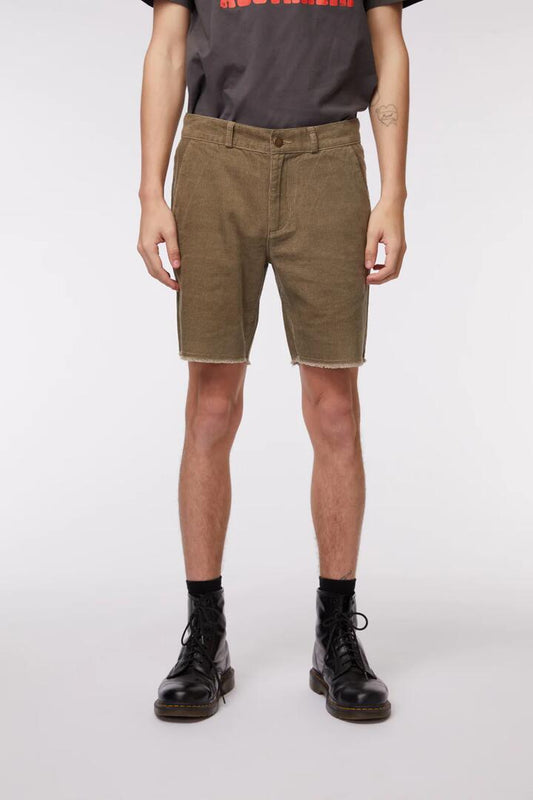 Image of a model wearing Shorts. Productname: Harry Shorts in Charcoal colour by brand - Revival