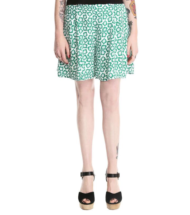 Image of a model wearing Shorts. Productname: Sweet Sally Culottes in White colour by brand - Dangerfield