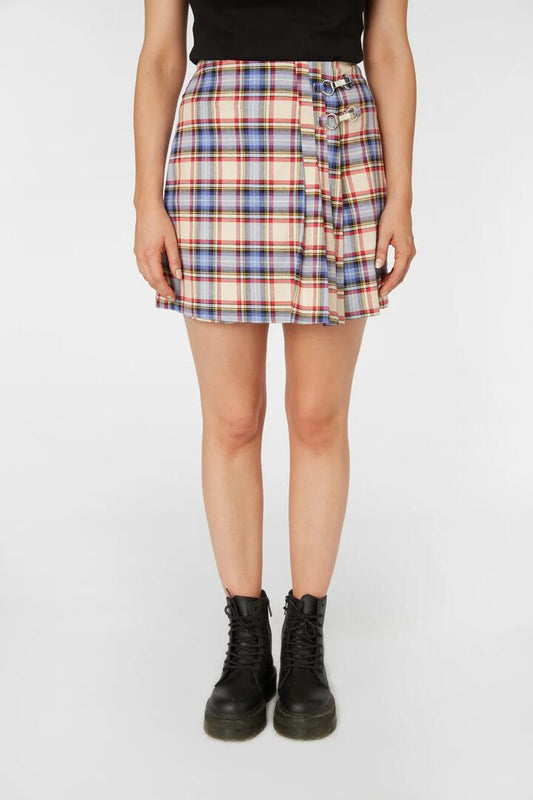 Image of a model wearing Skirts. Productname: Amalthea Skort in Lavender/Cream colour by brand - Dangerfield
