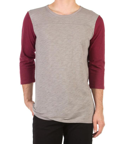 Image of a model wearing Tops. Productname: Chiefin Top in Maroon colour by brand - Dangerfield