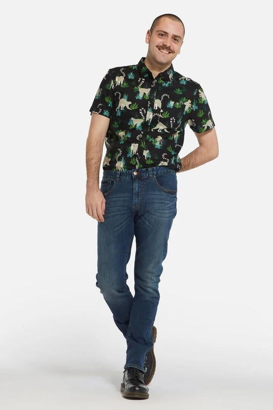 Image of a model wearing Denim. Productname: Joey Jeans in Indigo colour by brand - Dangerfield