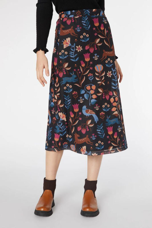 Image of a model wearing Skirts. Productname: Folksy Karina Mesh Skirt in Black colour by brand - Princess Highway