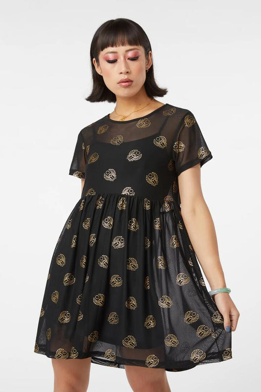 Image of a model wearing Dress. Productname: Seal Of Approval Dress in Black colour by brand - Black Friday