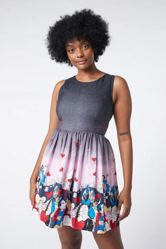 Image of a model wearing Dress. Productname: Pick Me Dress in Multi colour by brand - Black Friday