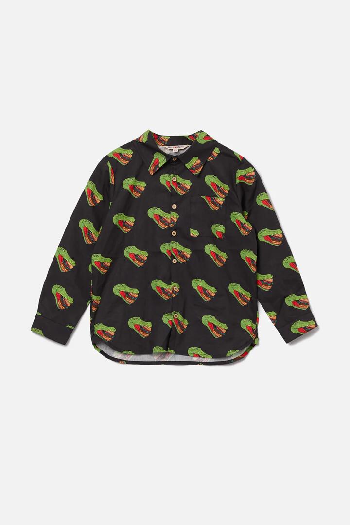 Image of Shirts. Productname: Croc Head Shirt in Black colour by brand - Dangerkids