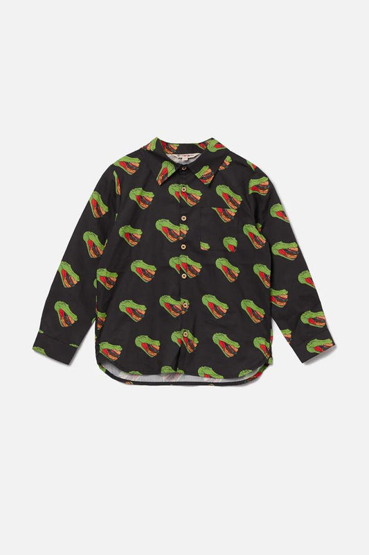 Image of Shirts. Productname: Croc Head Shirt in Black colour by brand - Dangerkids