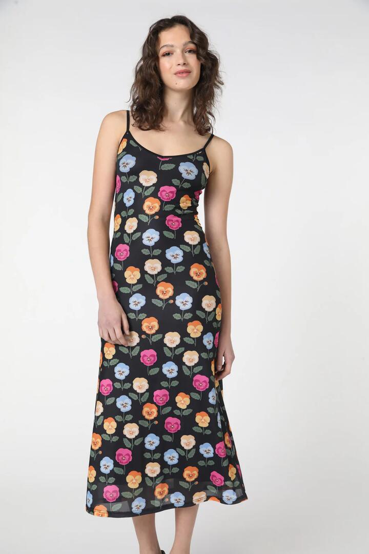 strapless open back dress Princess Highway Pansy Mesh Dress Black | 60% Off