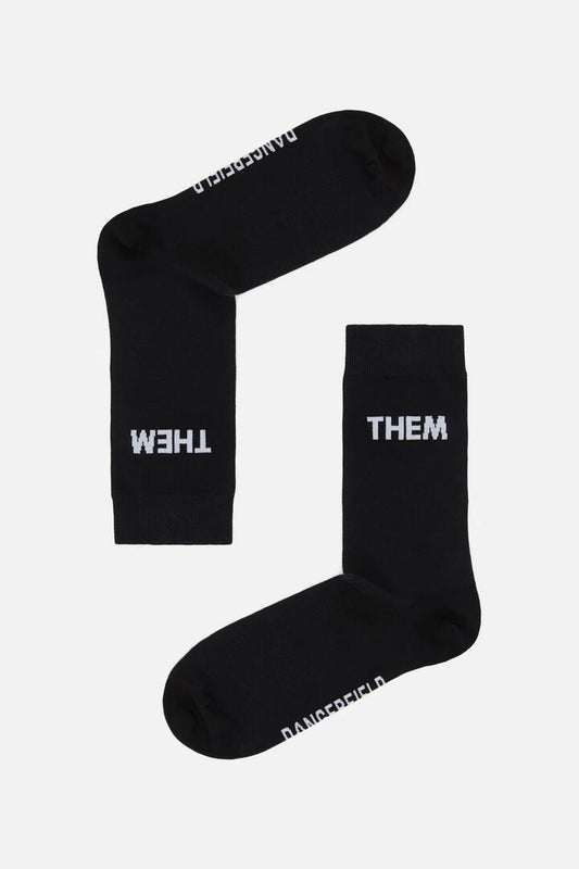 Image of Socks. Productname: Them Sock in Black colour by brand - Dangerfield