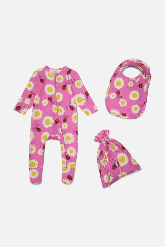 Image of Baby Gift Sets. Productname: Daisy Ladybird Baby Bundle in Pink colour by brand - Princess Highway Kids