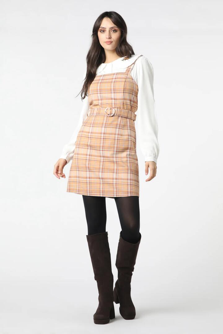 Image of Boots. Productname: Chelsea Check Pinny in Yellow colour by brand - Princess Highway
