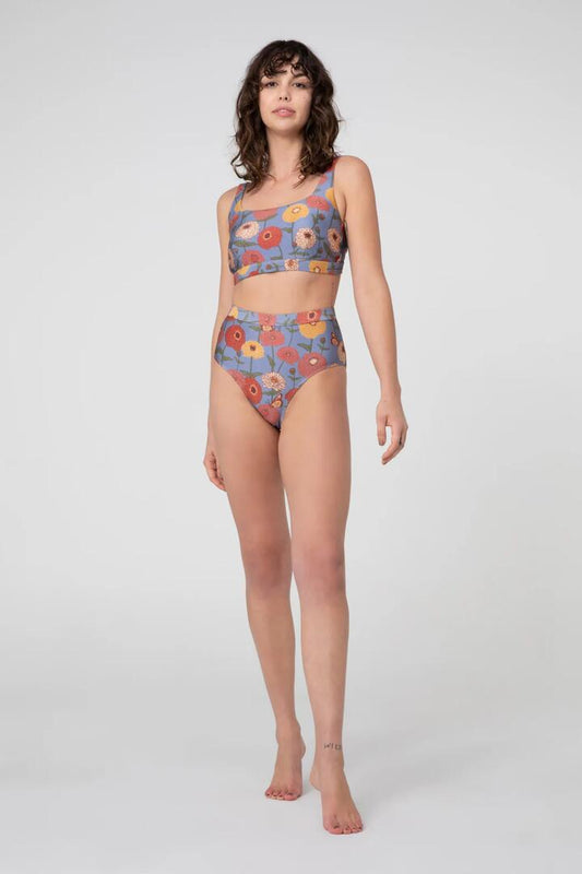 Image of Swimwear. Productname: Zinnia Bikini Bottom in Blue colour by brand - Princess Highway