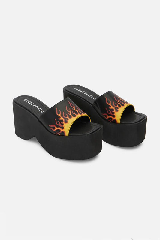 Image of Sandals. Productname: Flame Sandals in Black colour by brand - Dangerfield