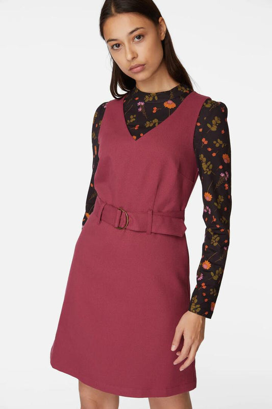 Image of a model wearing Dress. Productname: Piper Pinny in Black colour by brand - Princess Highway