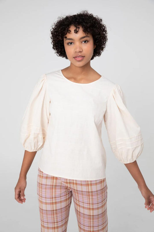 Image of a model wearing Tops. Productname: Lorraine Top in Black colour by brand - Princess Highway