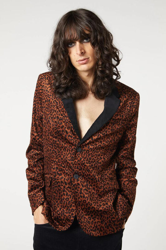 Image of a model wearing Outerwear. Productname: Ziggy Velvet Jacket in Multi colour by brand - Dangerfield