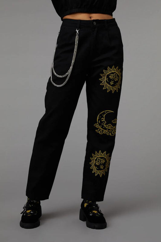 Image of a model wearing Pants. Productname: Opening Night Pant in Black colour by brand - Black Friday