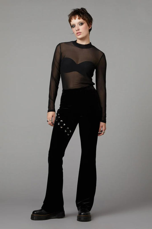 Image of a model wearing Pants. Productname: Sallie Pant in Black colour by brand - Black Friday