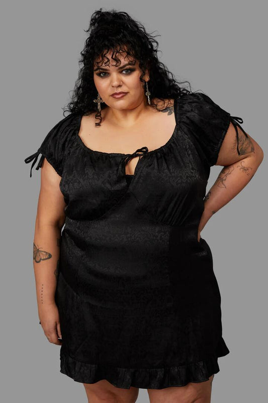 Image of a model wearing Dress. Productname: Curve Nouveau Dress in Black colour by brand - Black Friday