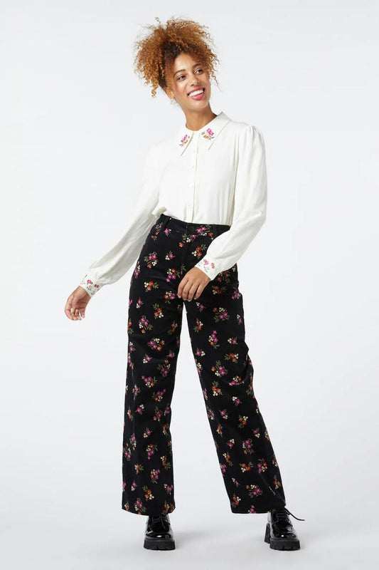 Image of a model wearing Denim. Productname: Charlotte Jean in Black colour by brand - Princess Highway