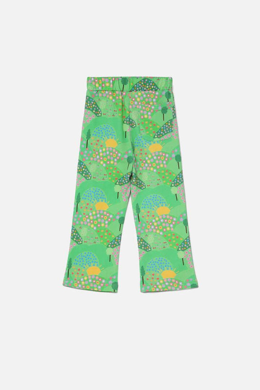 Image of a model wearing Pants. Productname: Sunny Side Kids Trakkie Pant in Green colour by brand - Princess Highway Kids