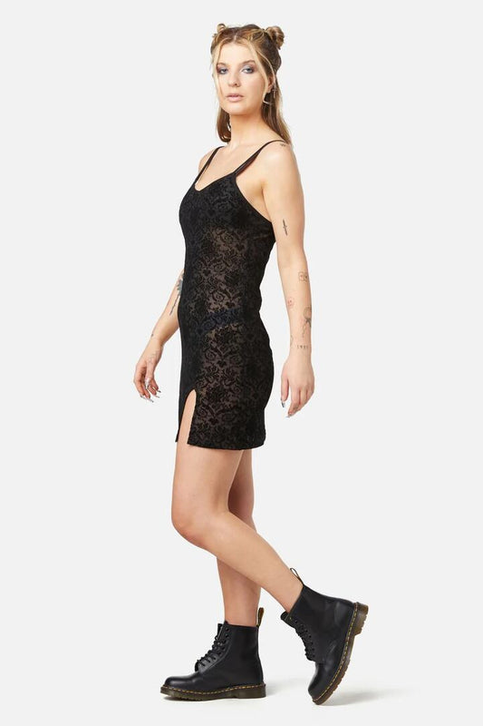 Image of a model wearing Dress. Productname: Jupiter Dress in Black colour by brand - Black Friday