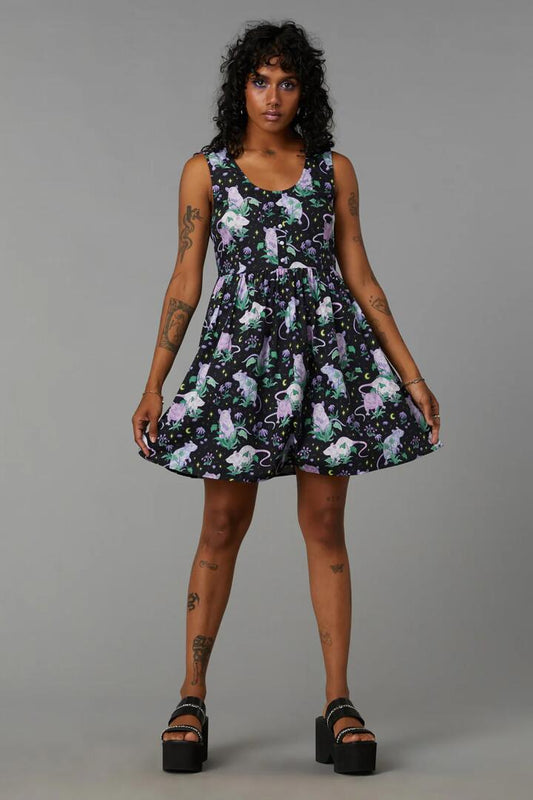 Image of a model wearing Dress. Productname: Nocturnal Dress in Black colour by brand - Black Friday