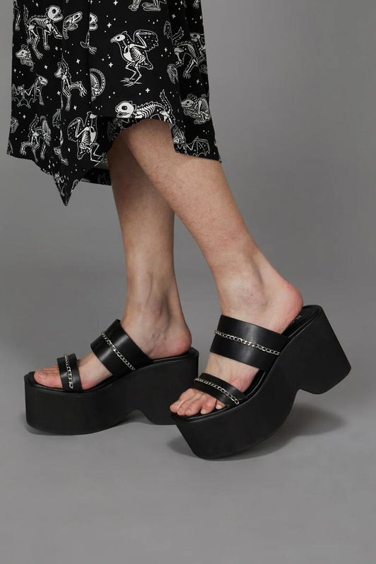 Image of Sandals. Productname: Double Chain Sandals in Black colour by brand - Black Friday