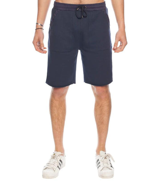 Image of a model wearing Pants. Productname: Jogger Short in Black colour by brand - Dangerfield