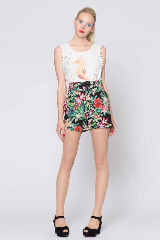 Image of a model wearing Shorts. Productname: Weekend Shorts in Black colour by brand - Dangerfield