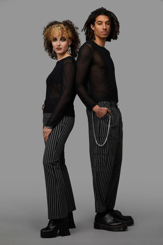 Image of a model wearing Pants. Productname: Kit Cargo Pant in Black/White colour by brand - Black Friday