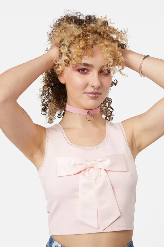 Image of Jewelry. Productname: Simple Ring Choker in Pink colour by brand - Dangerfield