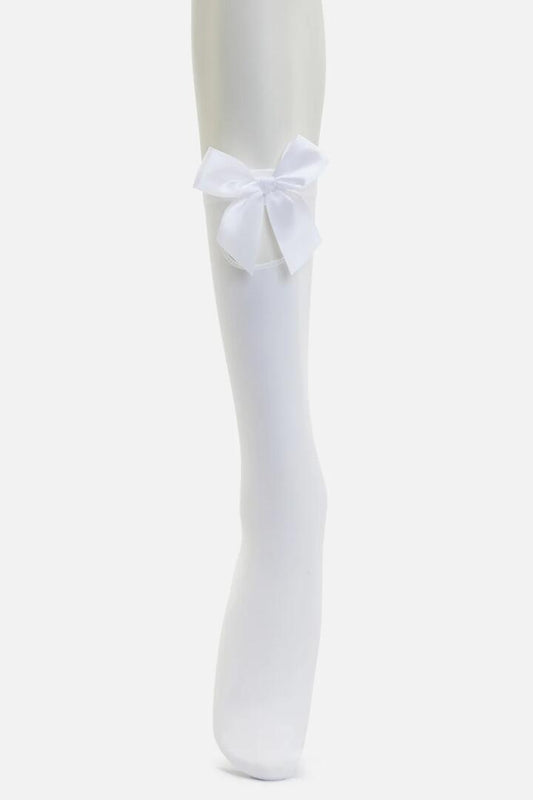 Image of Socks. Productname: Bow Long Socks in Black colour by brand - Dangerfield