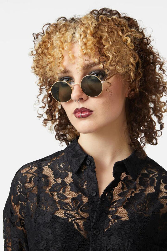 Image of Sunglasses. Productname: Lennon Sunglasses in Blue colour by brand - Dangerfield