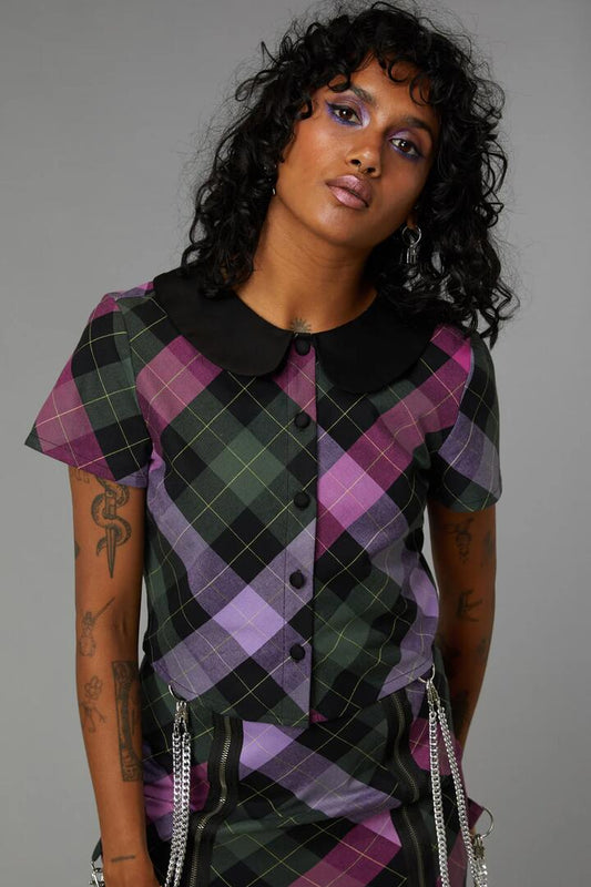 Image of a model wearing Tops. Productname: Jester Blouse in Multi colour by brand - Black Friday