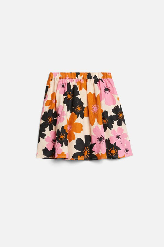 Image of a model wearing Skirts. Productname: Sweet & Happy Skirt in Cream colour by brand - Princess Highway Kids