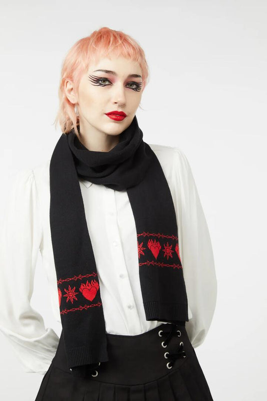 Image of Accessories. Productname: More Than Anything Scarf in Black colour by brand - Dangerfield